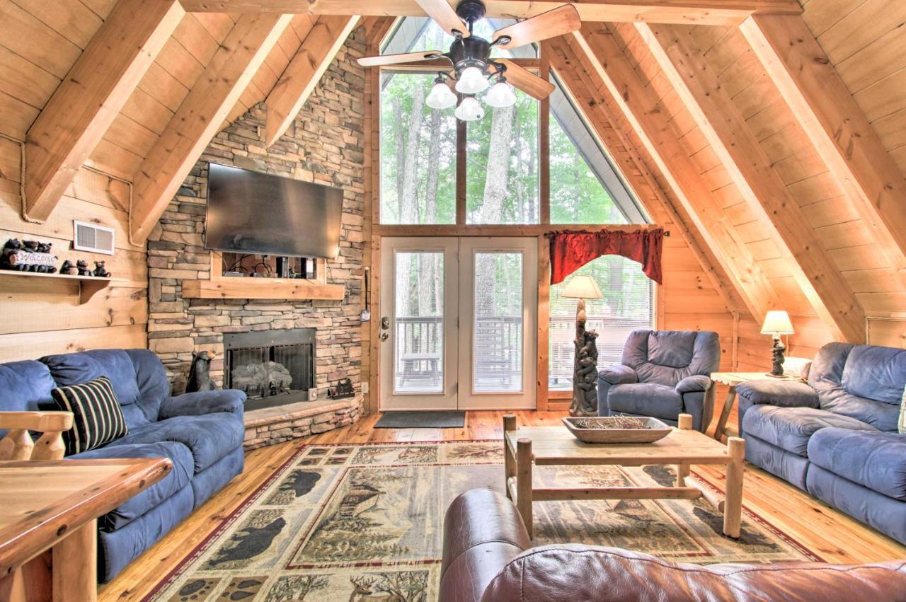 Вілла A-Frame Cabin With Hot Tub Less Than 1 Mi To Ober Гатлінбург Екстер'єр фото